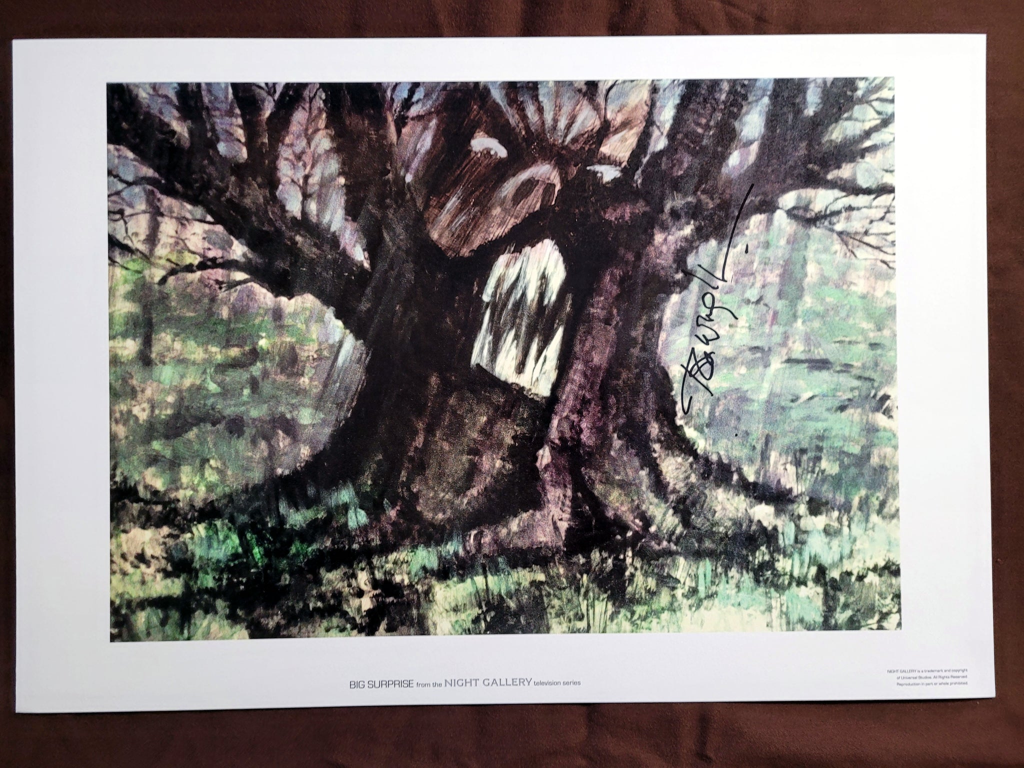 Big Surprise 13" x 19" Print Autographed by Night Gallery artist Tom Wright
