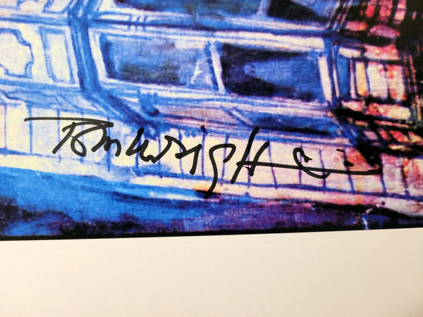 House--With Ghost 13" x 19" Print Autographed by Night Gallery artist Tom Wright