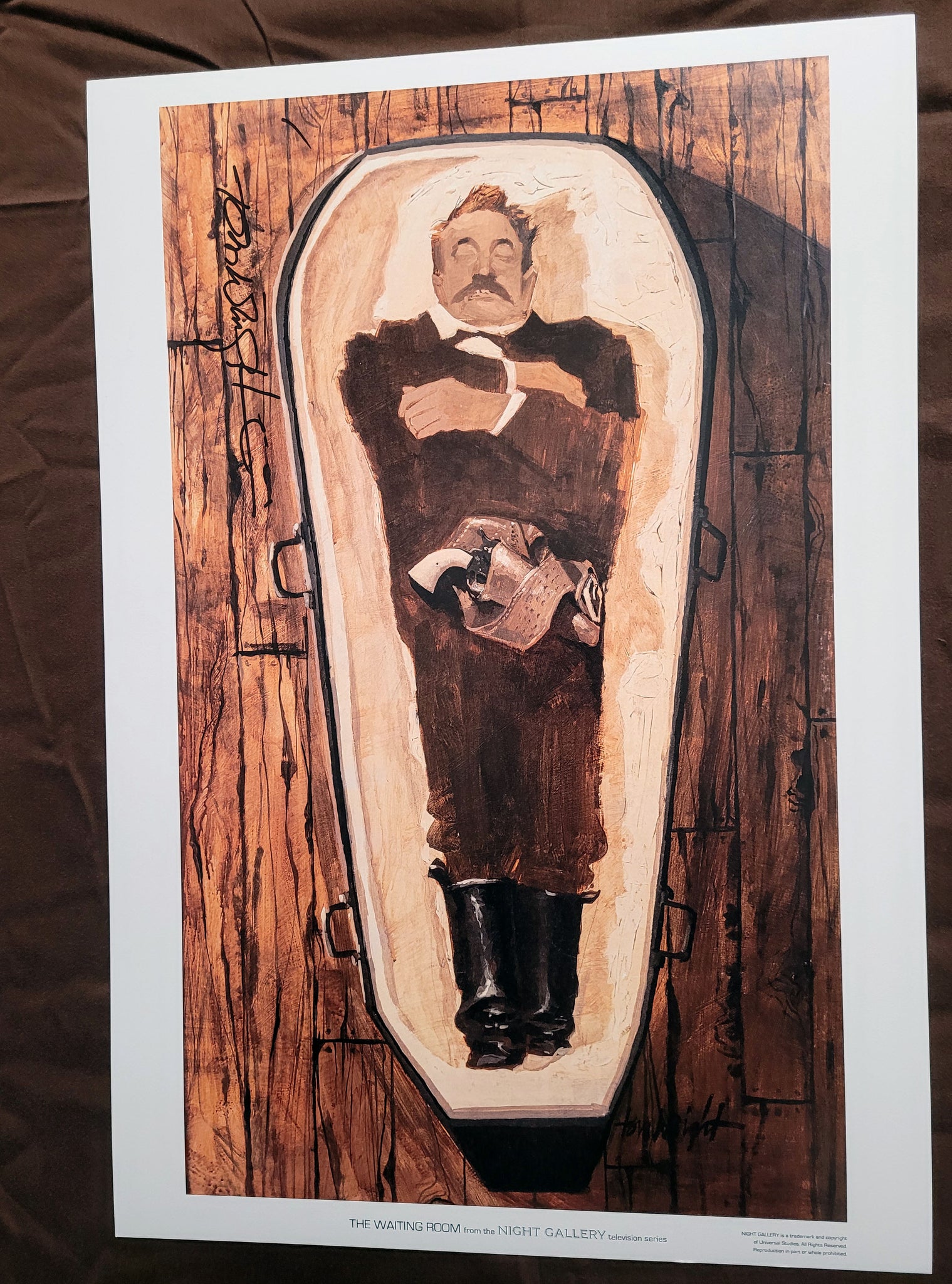 The Waiting Room 13" x 19" Print Autographed by Night Gallery artist Tom Wright